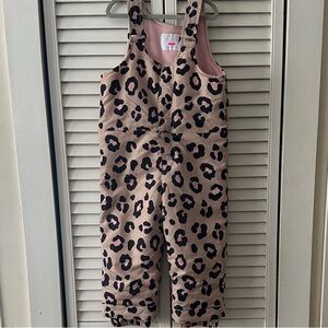 The Children's Place Pink and Black Leopard Overalls